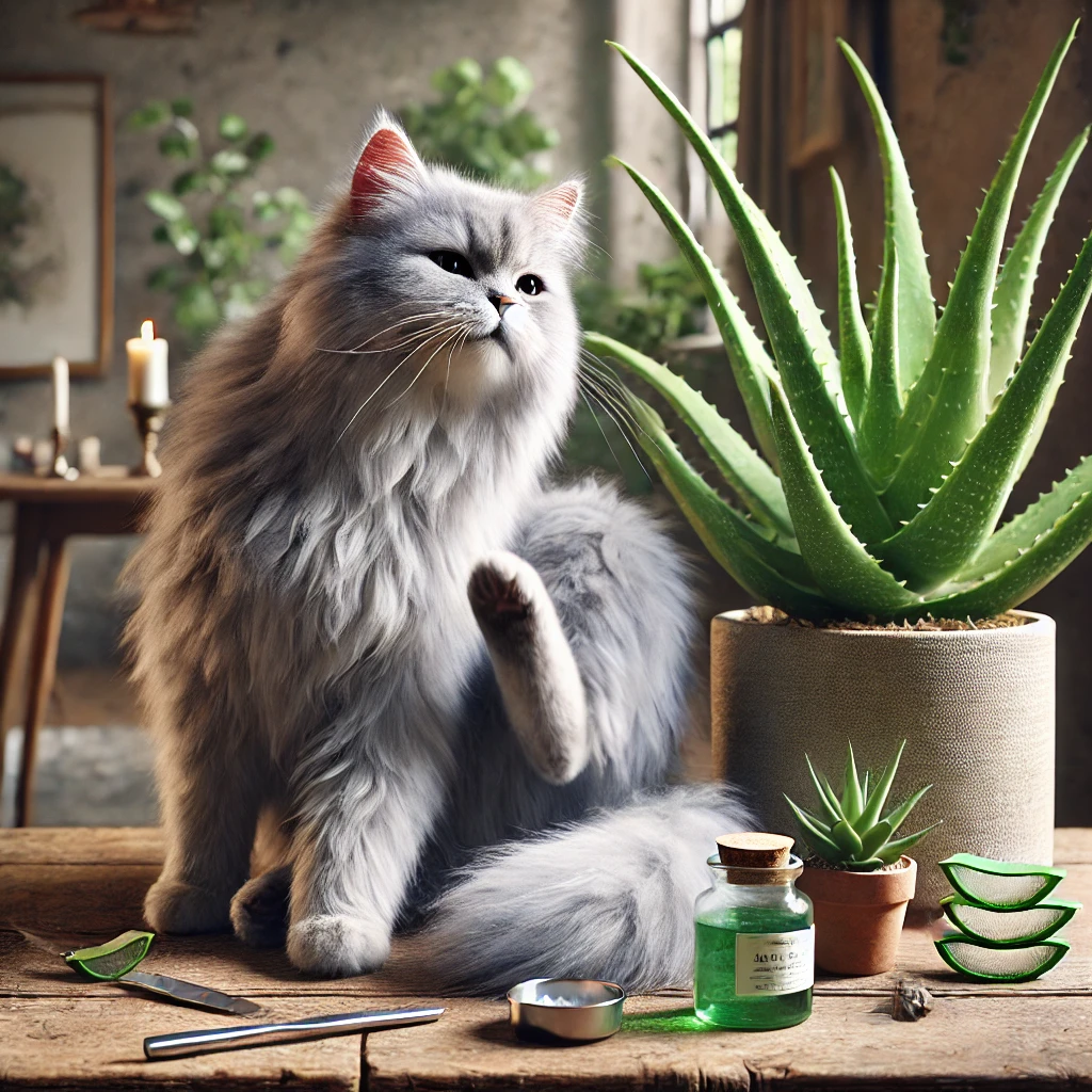 effective ALOE VERA REMEDIES FOR CAT ITCHING